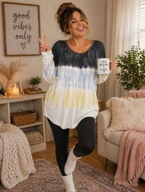 Maurice's Tie Dye Lightweight Pullover Sweater | Size XL | Cozy Fall Top